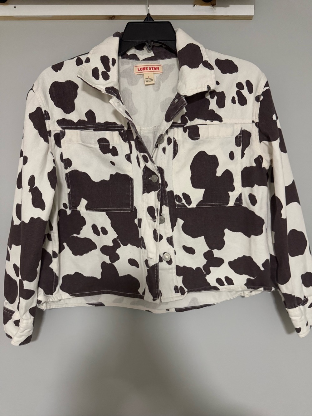 Women's Brown & cream Cow Print Jacket